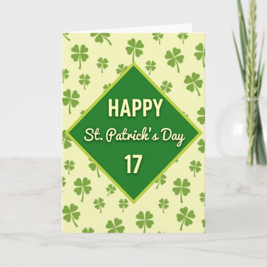 Groene Diamant Dag Kaart (Voorkant)