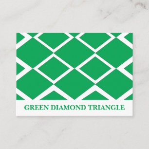 Groene Diamant Driehoek Geometrisch Visitekaartje
