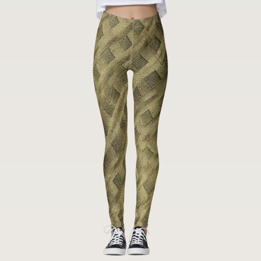 groene diamant leggings (Voorkant)