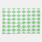 Groene diamant ontwerp theedoek (Horizontaal)