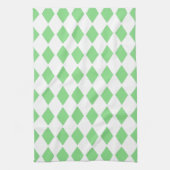 Groene diamant ontwerp theedoek (Verticaal)