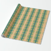 Groene Diamanten Cadeaupapier (Uitgerold)