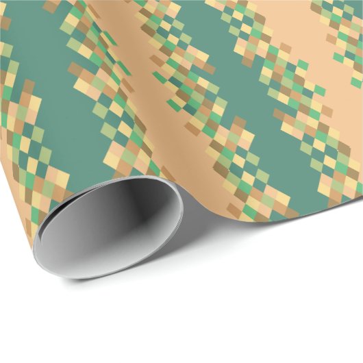Groene Diamanten Cadeaupapier (Rol Hoek)