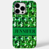 Groene diamanten, groen edelstenen juwelenpatroon Case-Mate iPhone case (Achterkant)