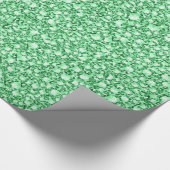 Groene diamanten kijken naar Glitter Patter Cadeaupapier (Hoek)