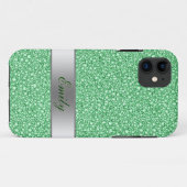 Groene diamanten kijken naar Glitter Patter Case-Mate iPhone Case (Achterkant (horizontaal))