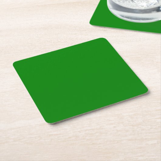 Groene diamanten papier coaster kartonnen onderzetters (Schuin)