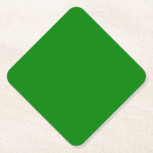 Groene diamanten papier coaster kartonnen onderzetters (Voorkant)