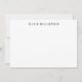 Groene dierenprint patroon Gepersonaliseerd Notitiekaartje (Voorkant)