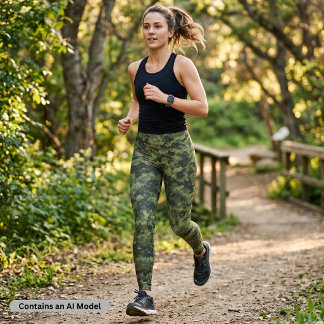 Groene digitale camouflagelegging leggings