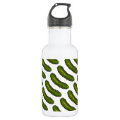 Groene Dill Pickle Pickles Water Bottle Waterfles (Voorkant)