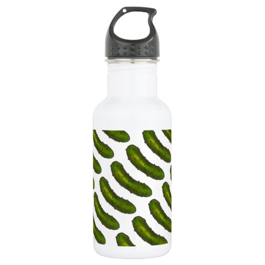 Groene Dill Pickle Pickles Water Bottle Waterfles (Voorkant)