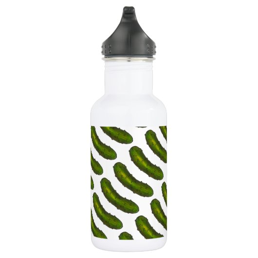 Groene Dill Pickle Pickles Water Bottle Waterfles (Rechts)