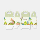 Groene dino kinder speelgoed verjaardagsfeestje bedankdoosjes (Uitgevouwen)