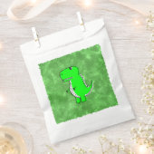 Groene Dino Waterverf Baby shower Bedankzakje (Geknipt)