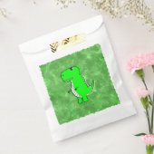 Groene Dino Waterverf Baby shower Bedankzakje (Gezegeld)