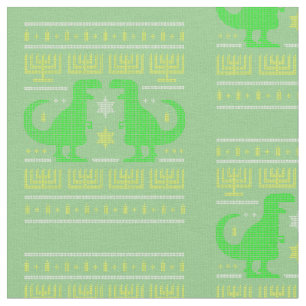 groene dinosaur hanukkah lelijke trui stof