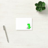 Groene Dinosaur houdt van de Nota's van Soccer Pos Post-it® Notes (Kantoor)