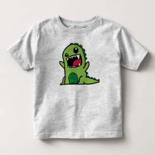 Groene Dinosaur-kledij Kinder Shirts