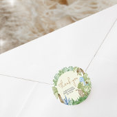 Groene Dinosaurus Baby Shower  Ronde Sticker