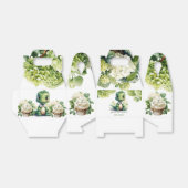 Groene Dinosaurus Bloemen Genderneutraal Baby show Bedankdoosjes (Uitgevouwen)