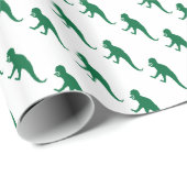 Groene Dinosaurus Cadeaupapier (Rol Hoek)