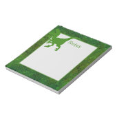 Groene dinosaurus huid  notitieblok (Linkerzijde)