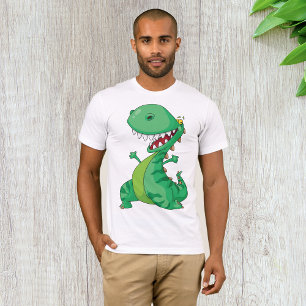 Groene Dinosaurus Mannen T-shirt