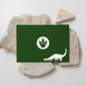 Groene dinosaurus print ronde Stickers