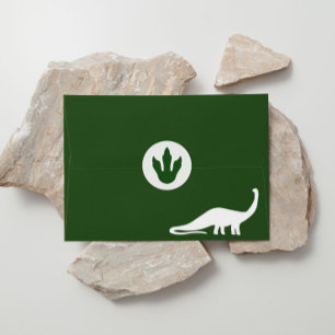 Groene dinosaurus print ronde Stickers