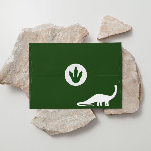 Groene dinosaurus print ronde Stickers