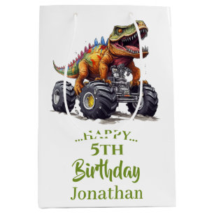 Groene Dinosaurus T-Rex Monster Truck, Medium Cadeauzakje