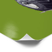 Groene Dinosaurus T-Rex Monster Truck thema Perfect Poster (Hoek)
