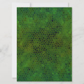 Groene Dinosaurus Verberg Gelukkige Verjaardag! Kaart (Achterkant)