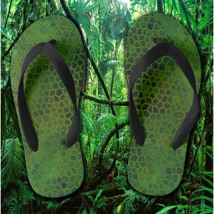 Groene Dinosaurus Verberg Paar Teenslippers