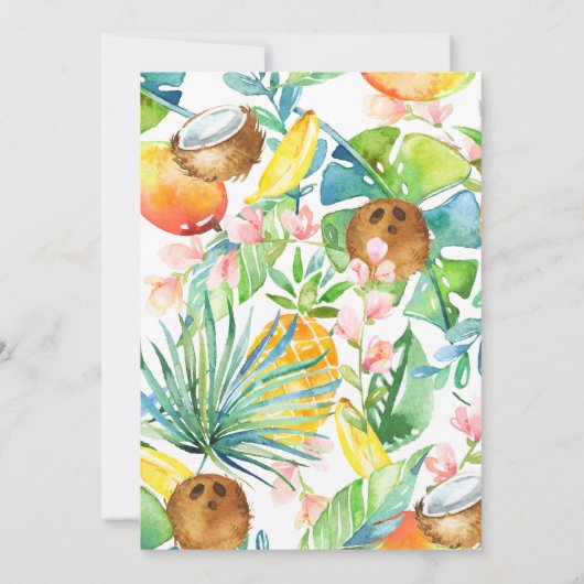 Groene Dinosaurus Vijfde Verjaardag Uitnodiging (Achterkant)