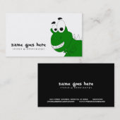 groene dinosaurus visitekaartje (Voorkant / Achterkant)