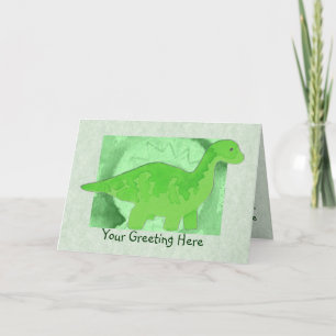 groene dinosaurus Wenskaart Kaart