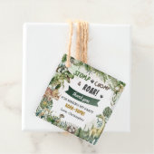 Groene Dinosaurussen Jurassic Boy Verjaardagsfeest Bedankjes Labels (In situ)