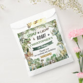 Groene Dinosaurussen Jurassic Boy Verjaardagsfeest Bedankzakje (Gezegeld)