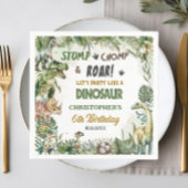 Groene Dinosaurussen Jurassic Boy Verjaardagsfeest Servet