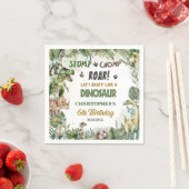 Groene Dinosaurussen Jurassic Boy Verjaardagsfeest Servet (Insitu)