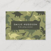Groene dinosaurussen, Kinder Play Center, Activite Visitekaartje (Voorkant)