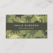 Groene dinosaurussen, Kinder Play Center, Activite Visitekaartje (Voorkant)