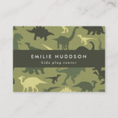 Groene dinosaurussen, Kinder Play Center, Activite Visitekaartje (Voorkant)