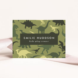 Groene dinosaurussen, Kinder Play Center, Activite Visitekaartje