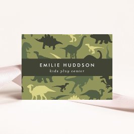 Groene dinosaurussen, Kinder Play Center, Activite Visitekaartje