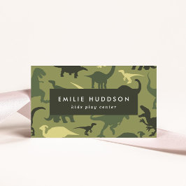 Groene dinosaurussen, Kinder Play Center, Activite Visitekaartje