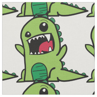 Groene dinosaurusstof stof