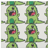 Groene dinosaurusstof stof (Swatch)